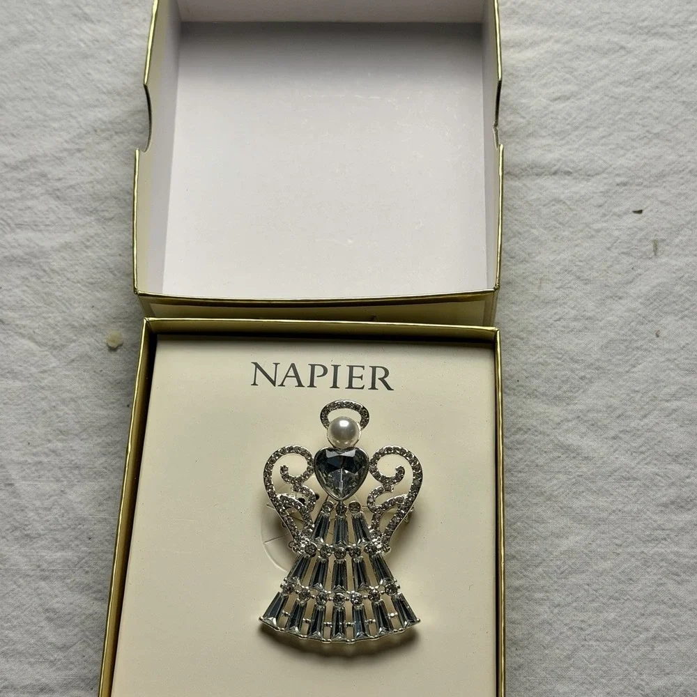 Napier Brooch Angel Christmas NEW